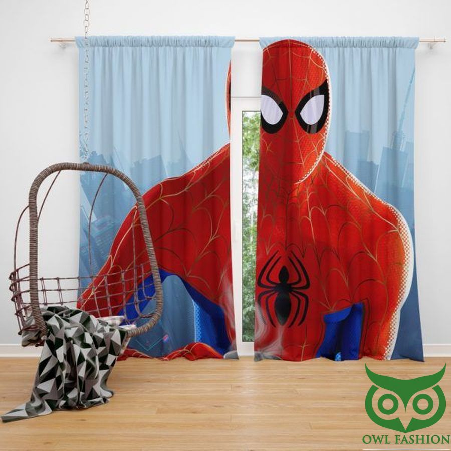 Spider Man Into The Spider Verse Movie Window Curtain