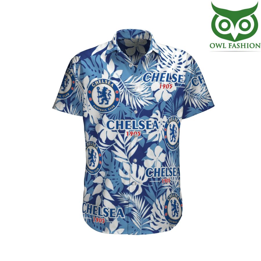 Chelsea football club 1905 blue floral Hawaiian shirt 