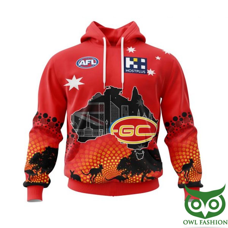 AFL Gold Coast Football ClubSpecialized For Australias Day 3D Shirt