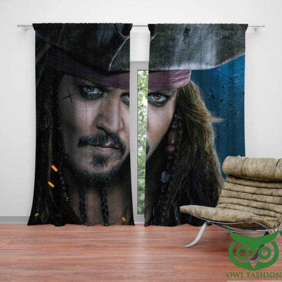 Captain Jack Sparrow Johnny Depp Window Curtain