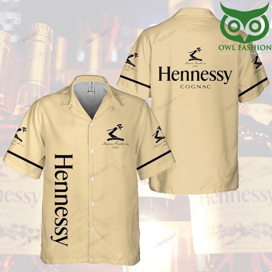 Hennessy full beige Hawaii 3D Shirt