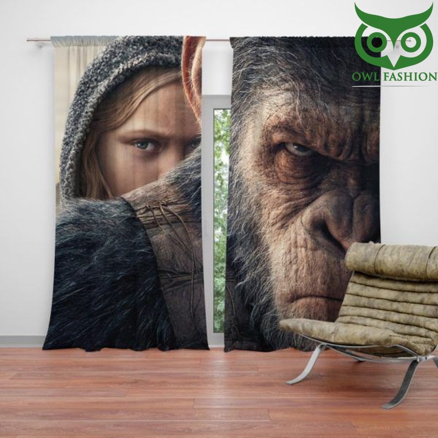 War For The Planet Of The Apes Window Curtains Home Decor