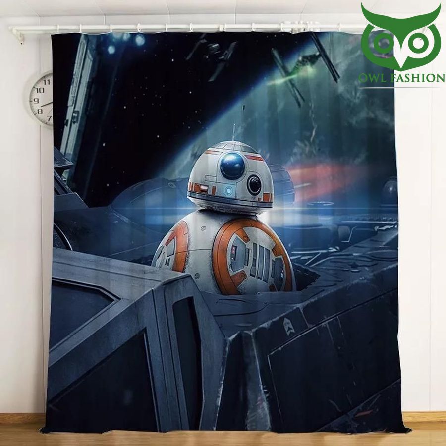Star Wars Smartest Robot 3d Printed Window Curtains Home Decor