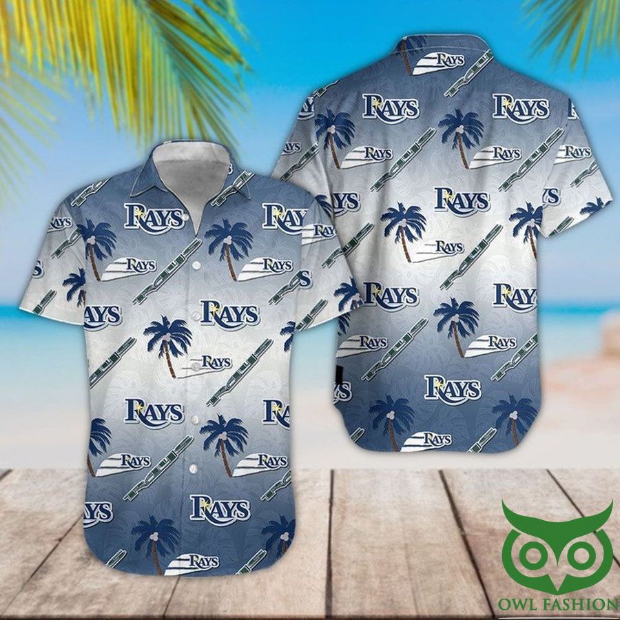 Tampa Bay Rays Dark Blue Hawaiian Shirt