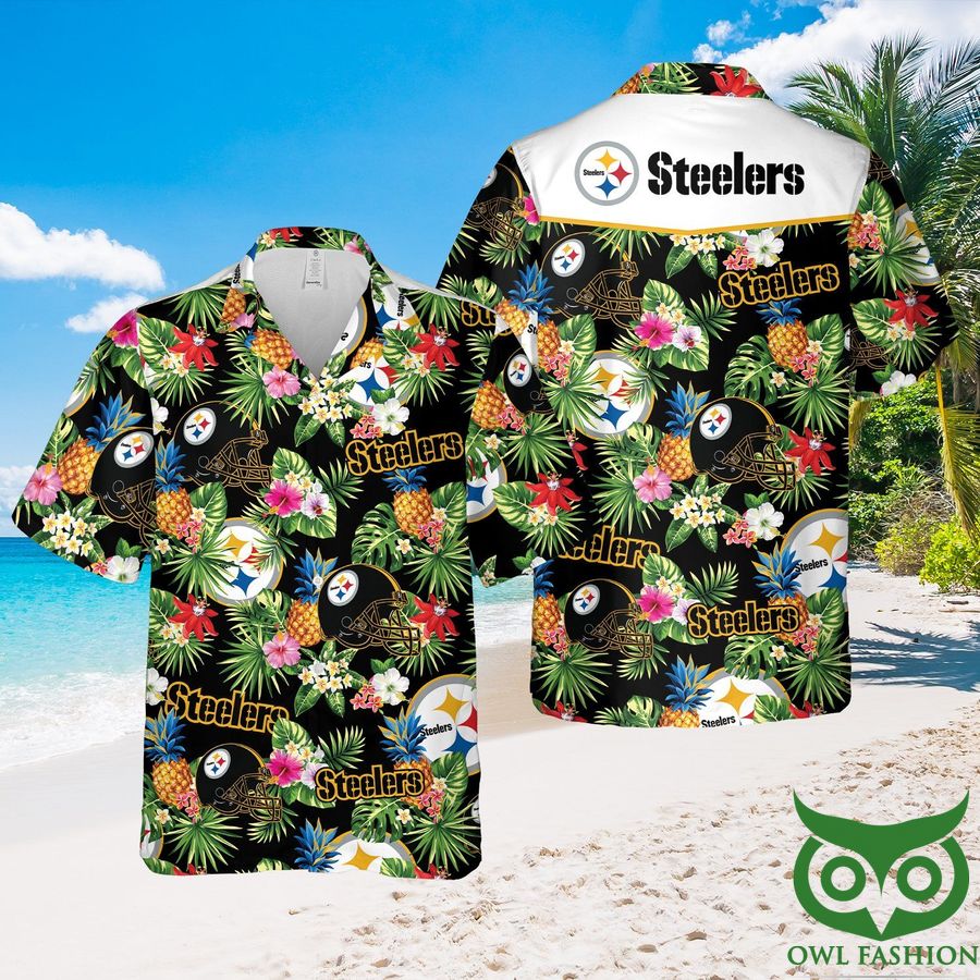 NFL Pittsburgh Steelers Green Hawaiian Shirt and Shorts