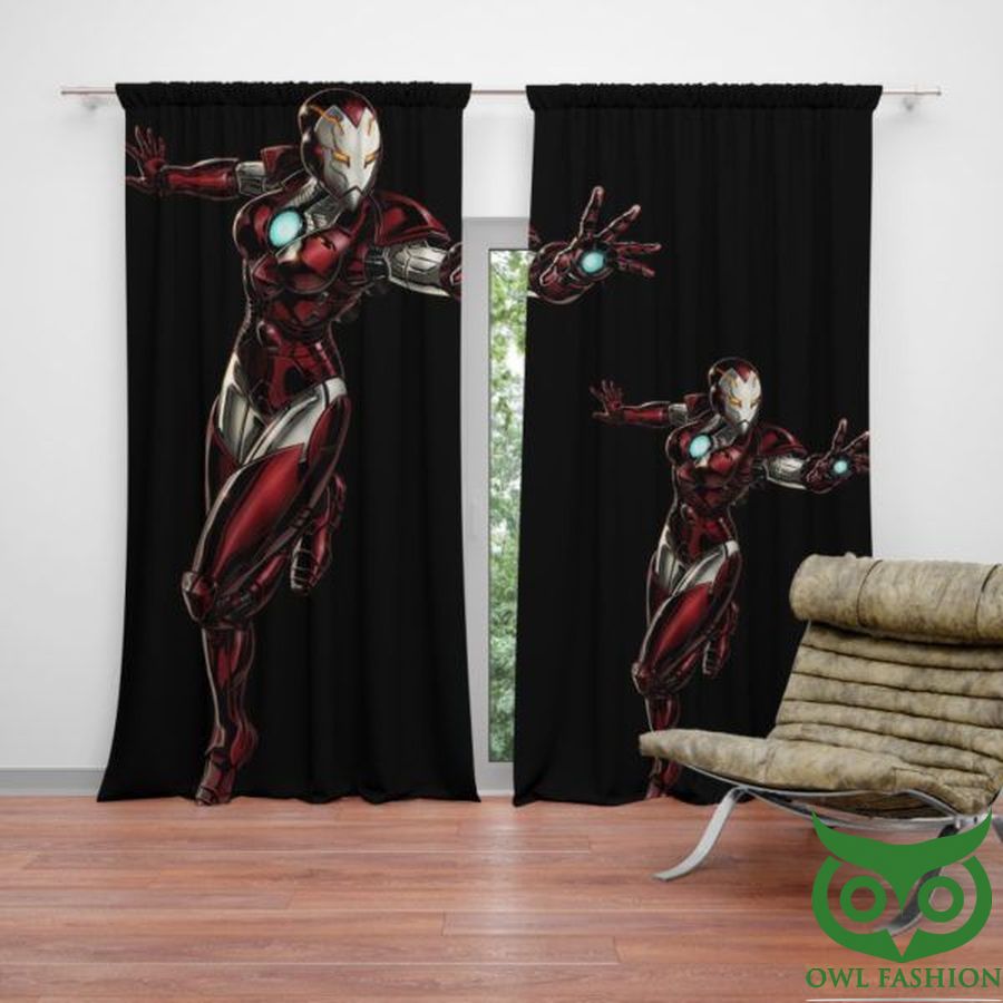 Marvel Comics Iron Woman Window Curtain