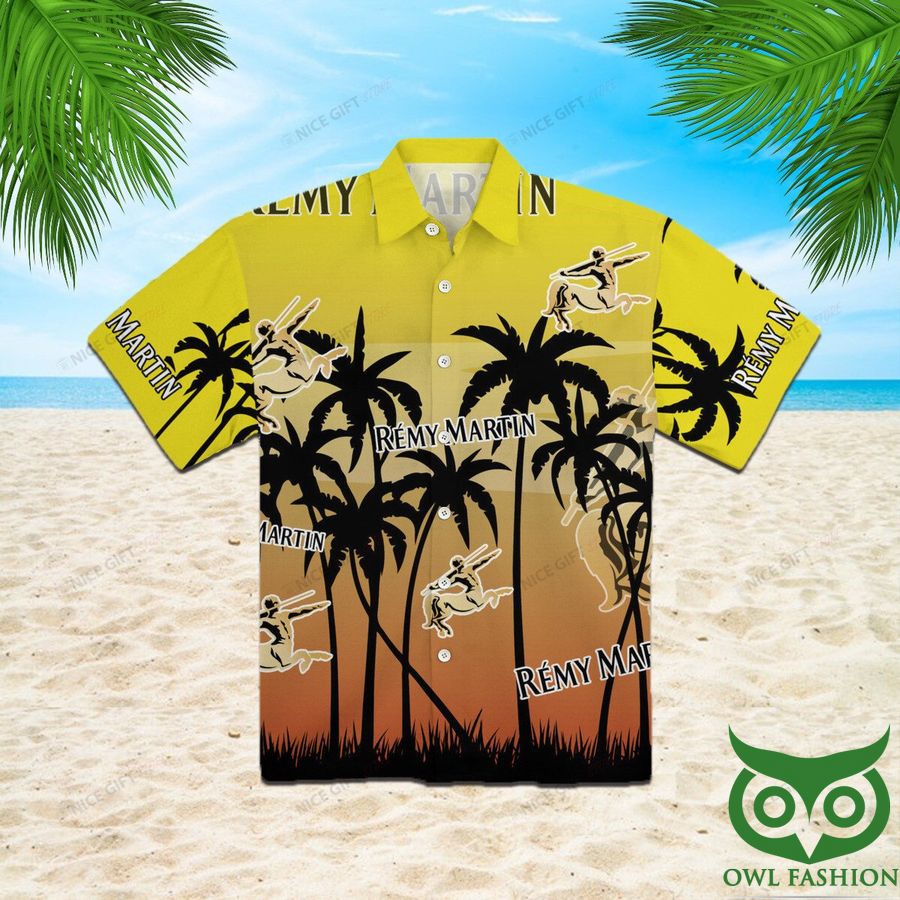 Remy Martin Gradient Yellow Hawaiian Shirt
