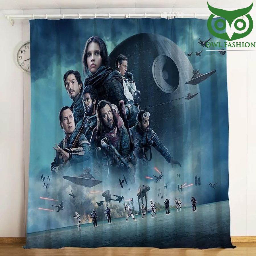 Star Wars All Heroes 3d Printed Window Curtains Home Decor