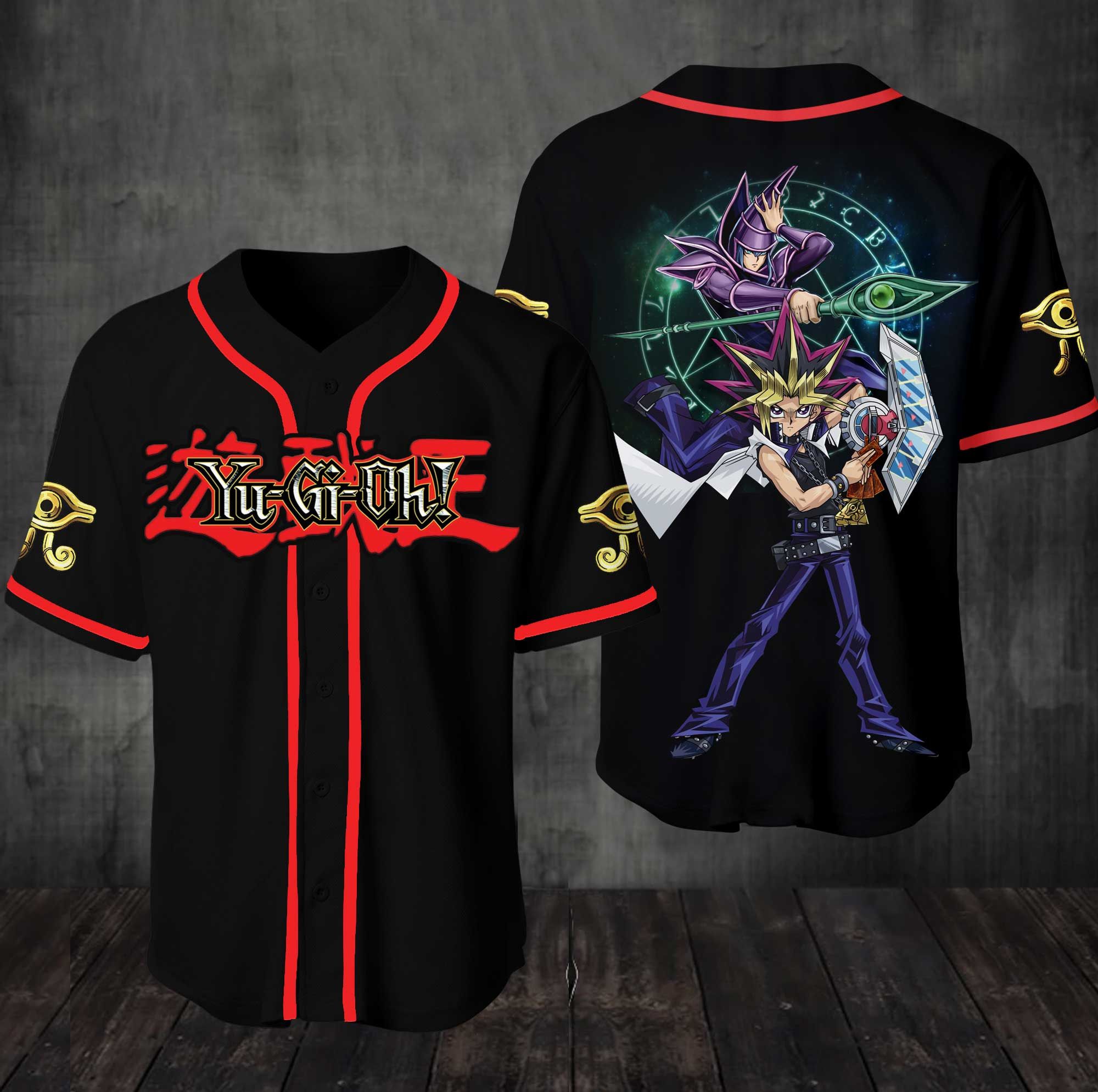 YugiOh Dark Magician Baseball Jersey Shirt