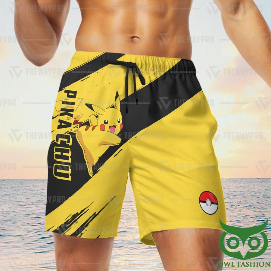 21 Anime Pokemon Pikachu Custom Men Shorts
