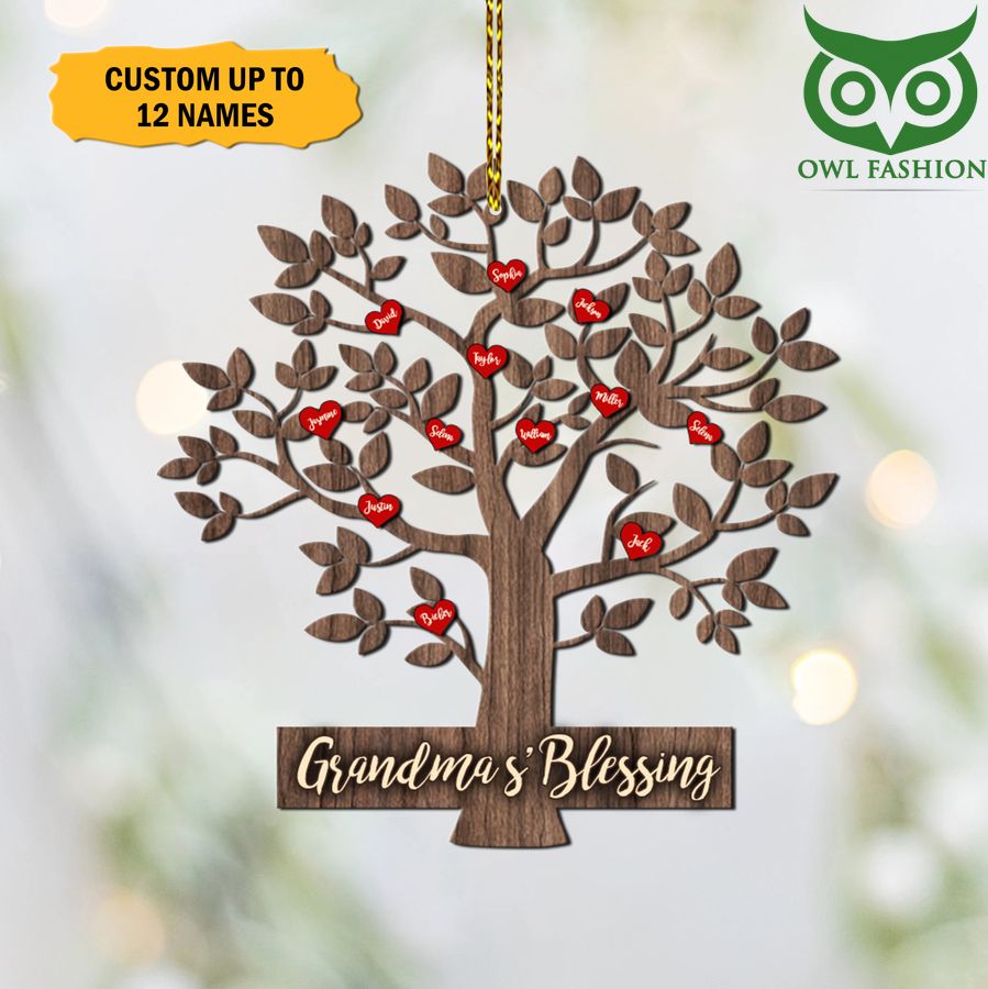 Mother's day Nana's blessing Tree Car Ornament 