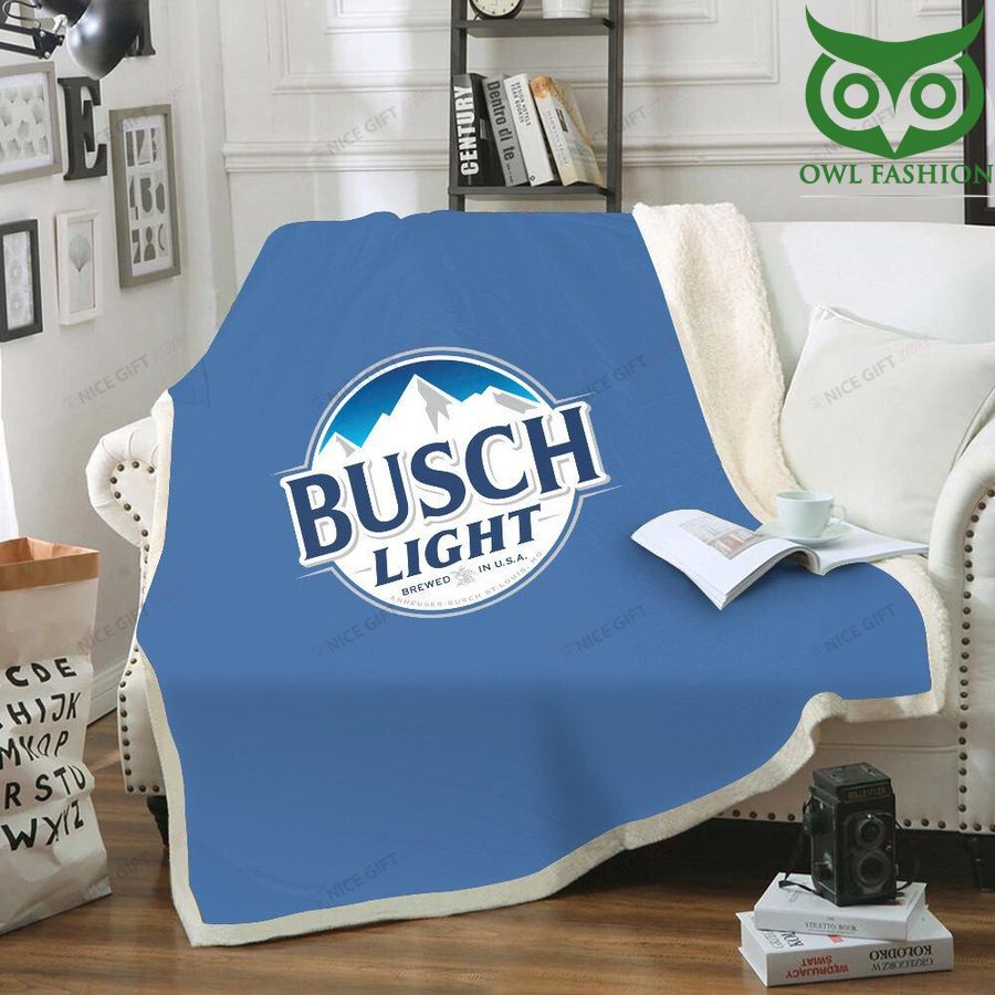 Busch Light brewed in the USA Fleece Blanket 
