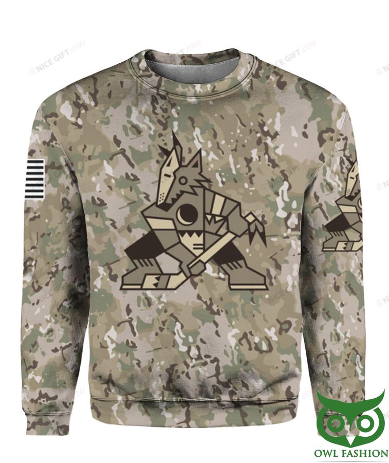 NHL Arizona Coyotes Camouflage Crewneck Sweatshirt