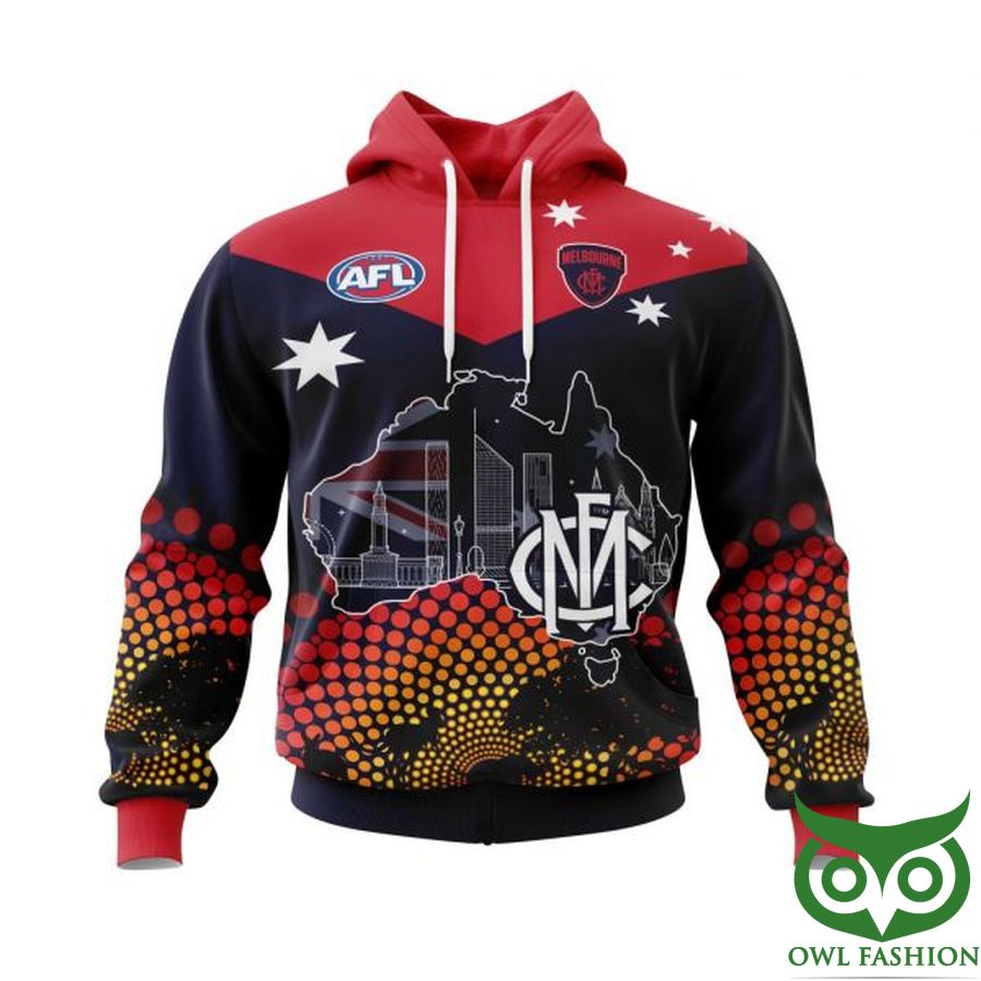 AFL Melbourne Football Club Specialized For Australias Day 3D Shirt