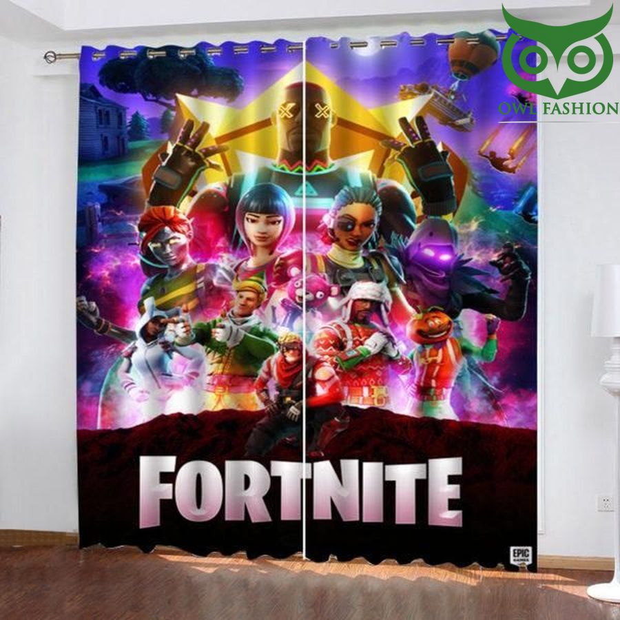 Amazing Fortnite Characters 3d Printed Window Curtains Home Decor