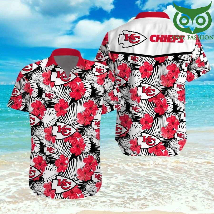 NFL Kansas City Chiefs tropical vibe red Hawaiian Shirt 