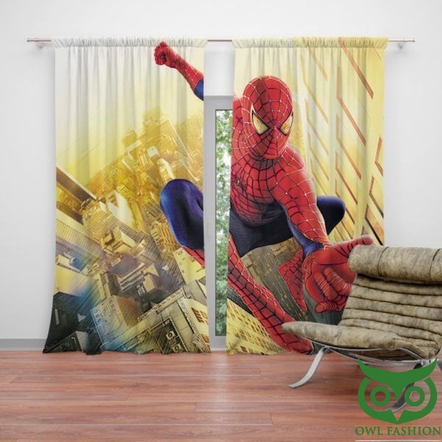 Spider Man Marvel Comics Avengers Windows Curtain