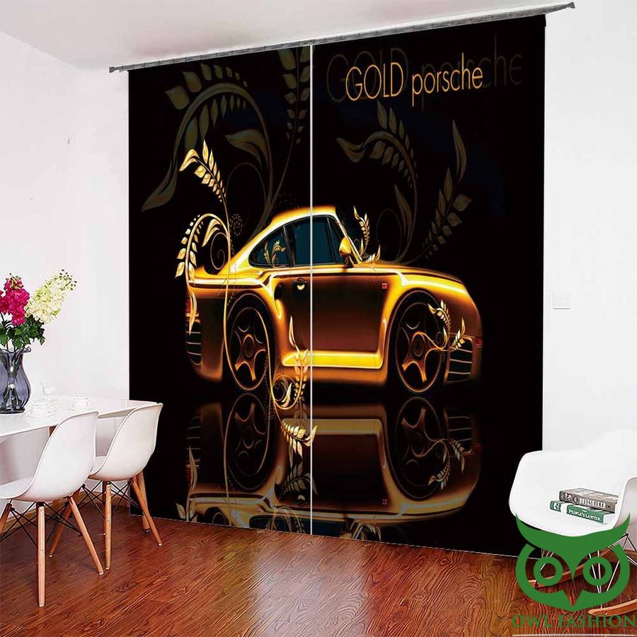 Leaves Design Gold-plated Car Reflective Window Curtain