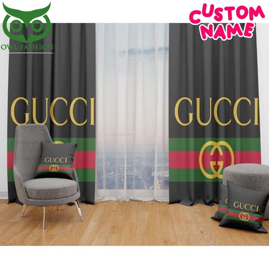 Gucci special art window curtains room decoration luxury brand