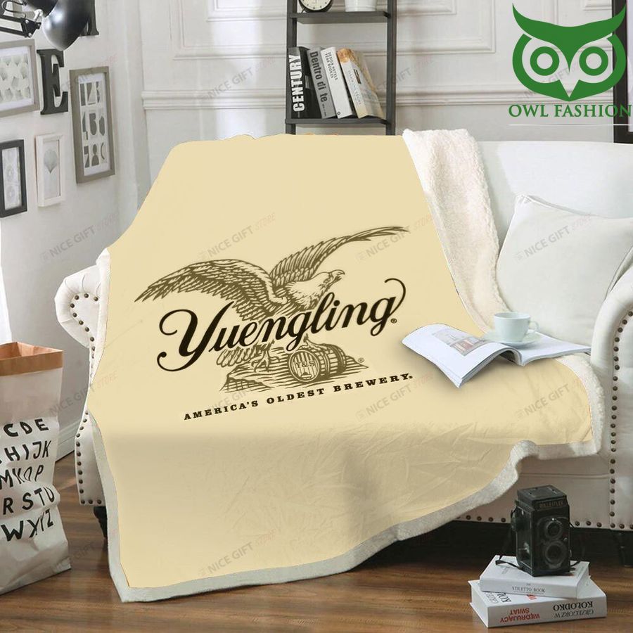 Yuengling America's oldest brewery beige color Fleece Blanket 