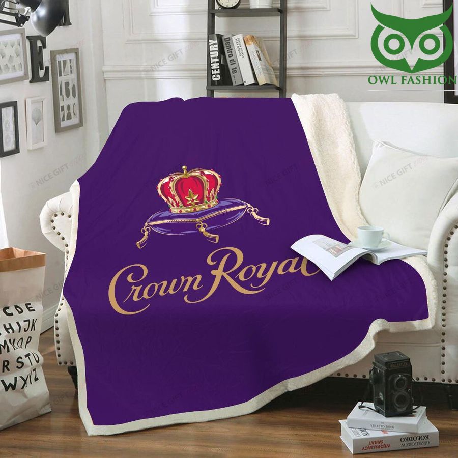 Crown Royal purple Fleece Blanket 