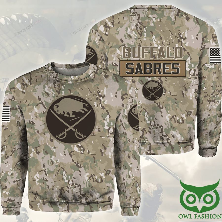 NHL Buffalo Sabres Camouflage Crewneck Sweatshirt