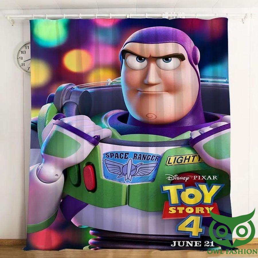 Toy Story Season Four Buzz Lightyear Window Curtain