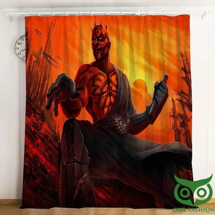 Star Wars Red Monster 3D Printed Windows Curtain