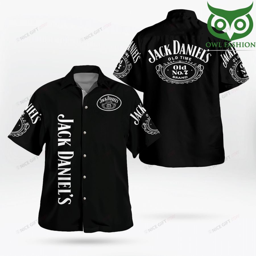 Jack Daniel's Hawaii full black 3D Shirt 