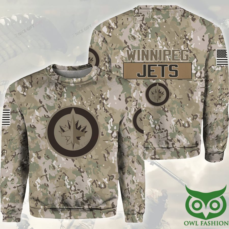 NHL Winnipeg Jets Camouflage Crewneck Sweatshirt