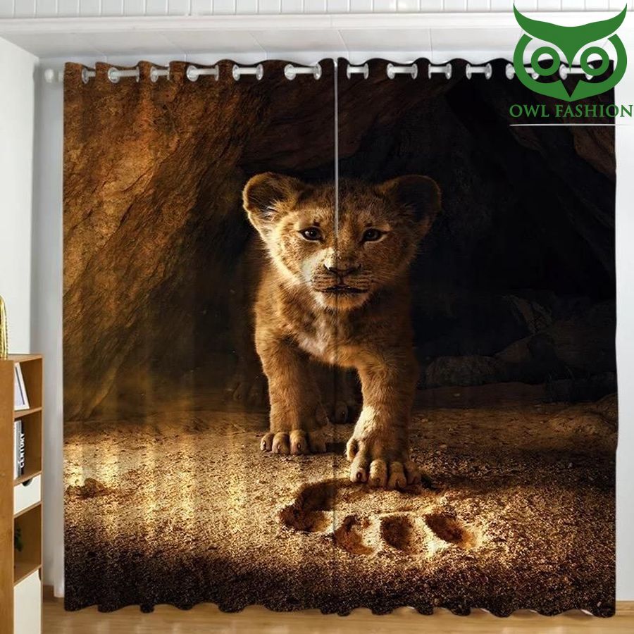 The Lion King Simba From Baby To Big Step Window Curtains Home Decor
