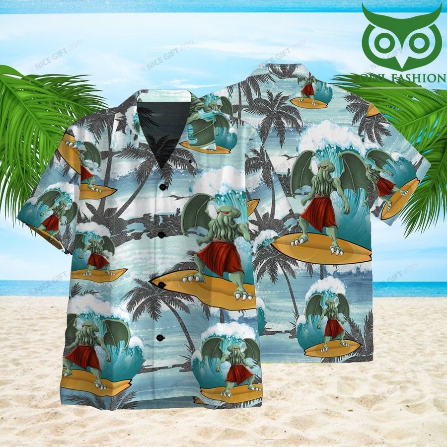 71 Cthulhu Surfing Hawaii 3D Shirt