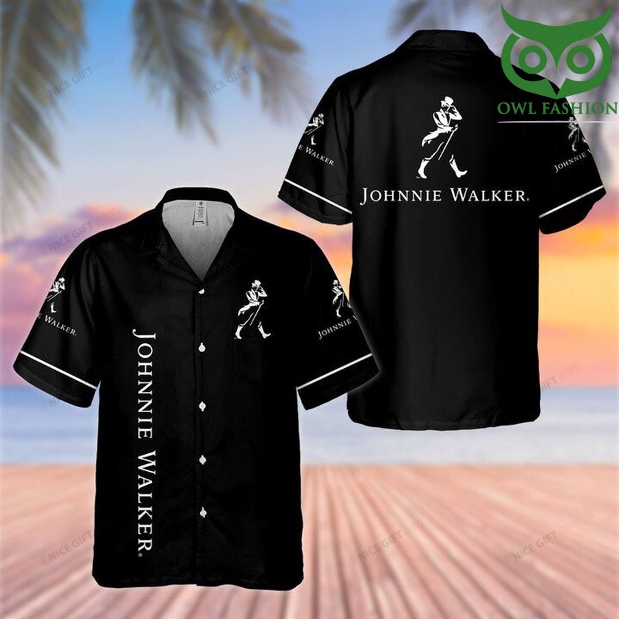 Whiskey Johnnie Walker Hawaii 3D Shirt 