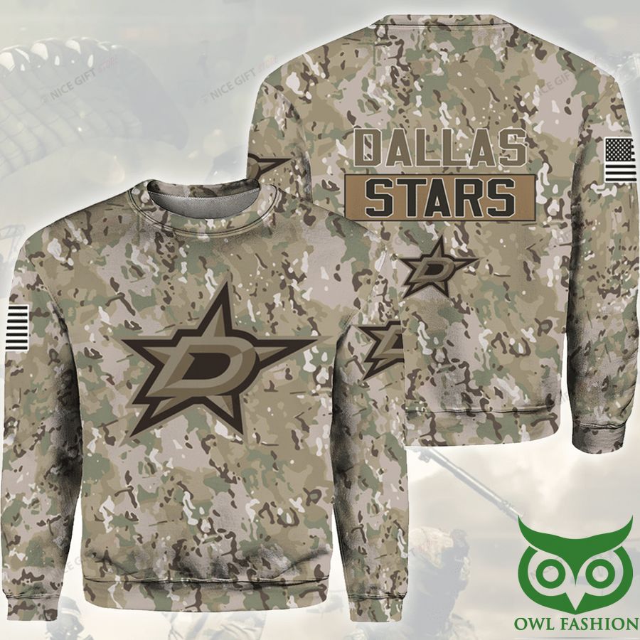 NHL Dallas Stars Camouflage Crewneck Sweatshirt