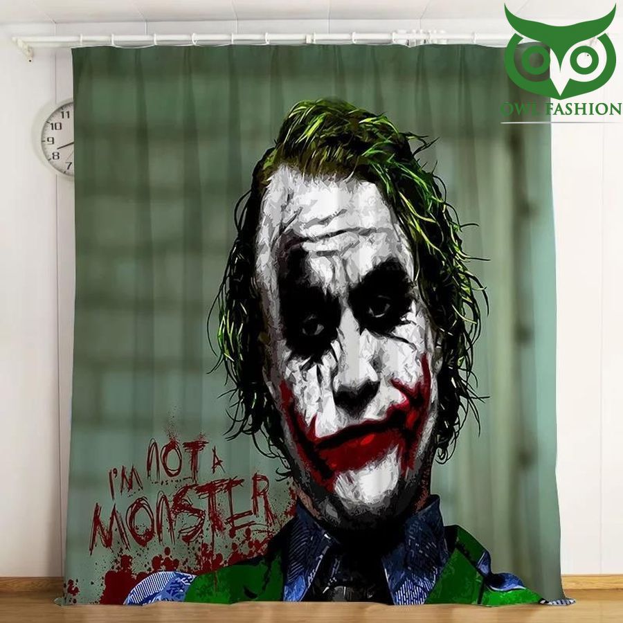 Joker Im Not A Monster 3d Printed Window Curtains Home Decor
