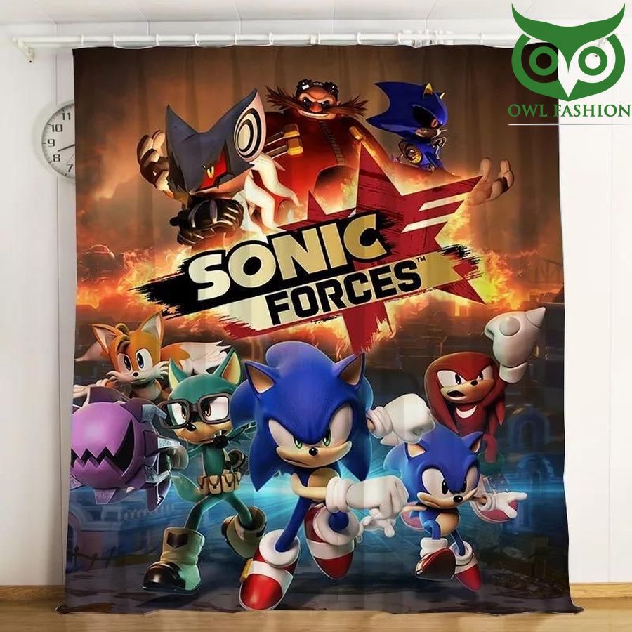 Sonic Forces 3d Printed Window Curtains Home Decor