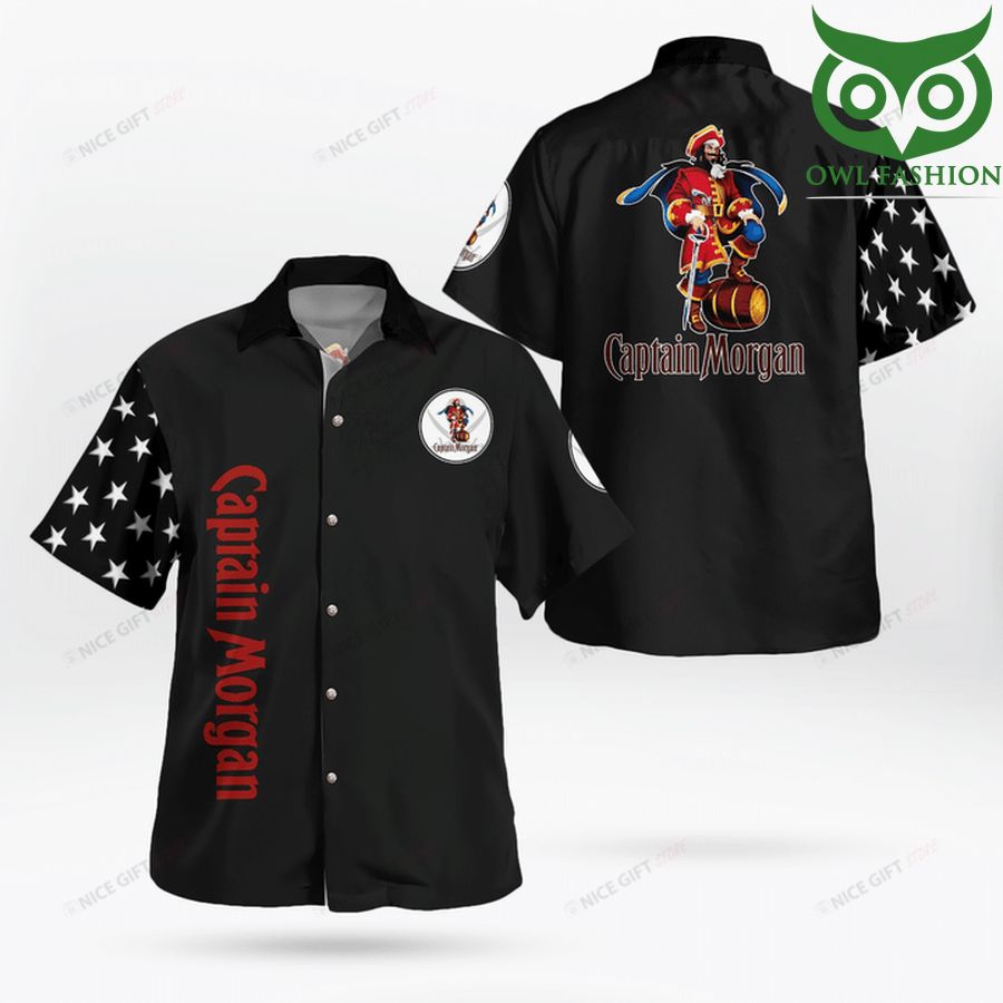 Captain Morgan black and logo Hawaii 3D Shirt
