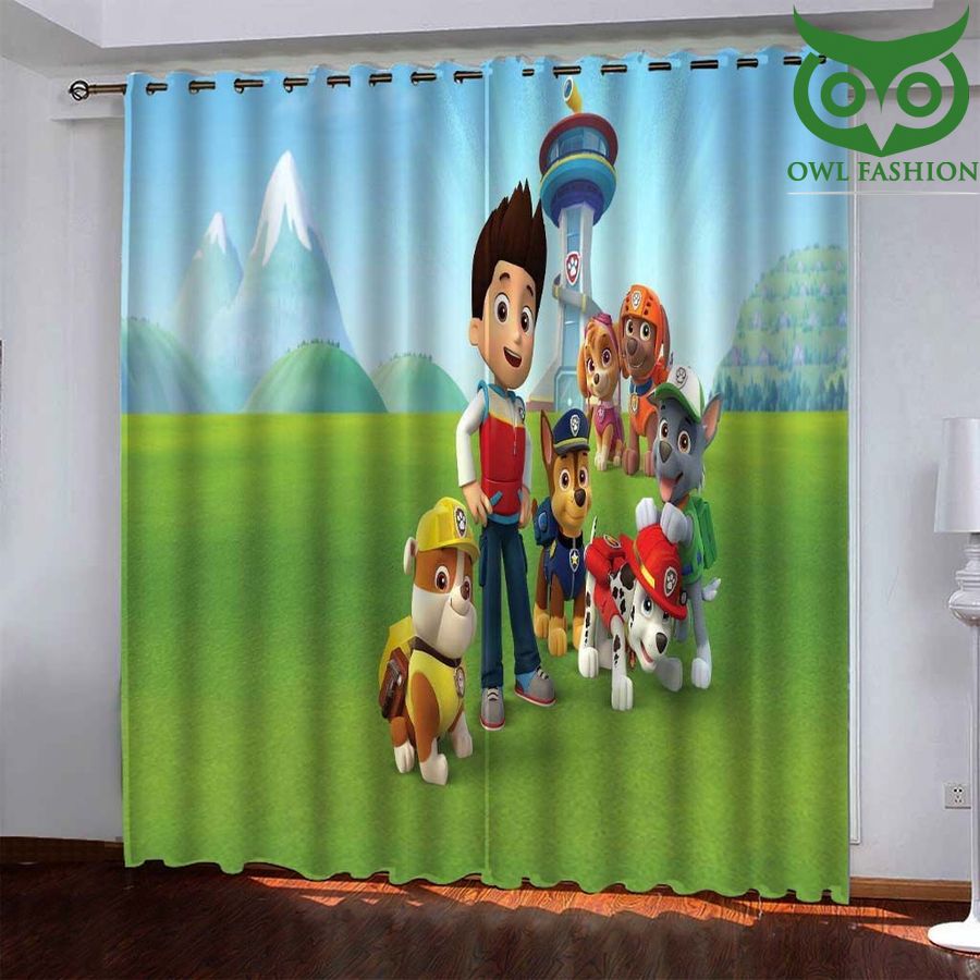 Paw Patrol Marshall Boy And His Pet Window Curtains Home Decor