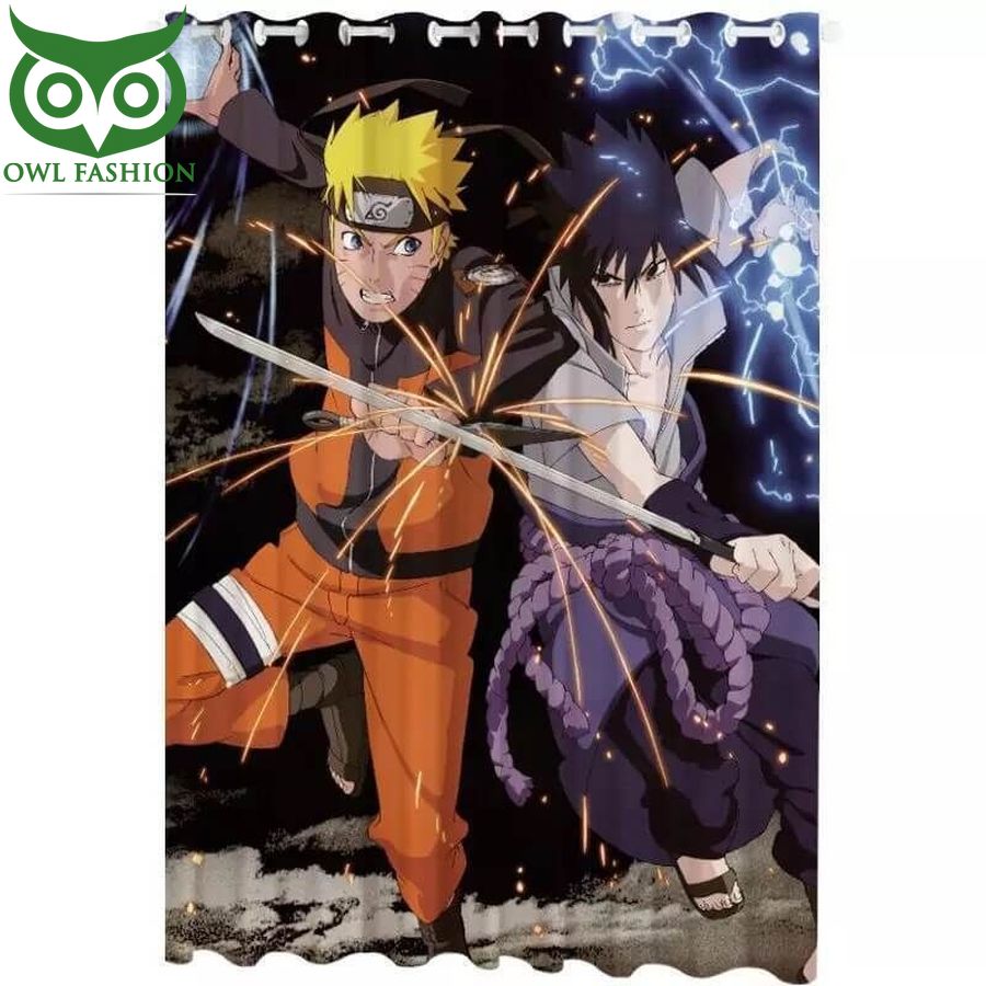 Anime Naruto Uzumaki 3d Printed Window curtain decoration room limited edition