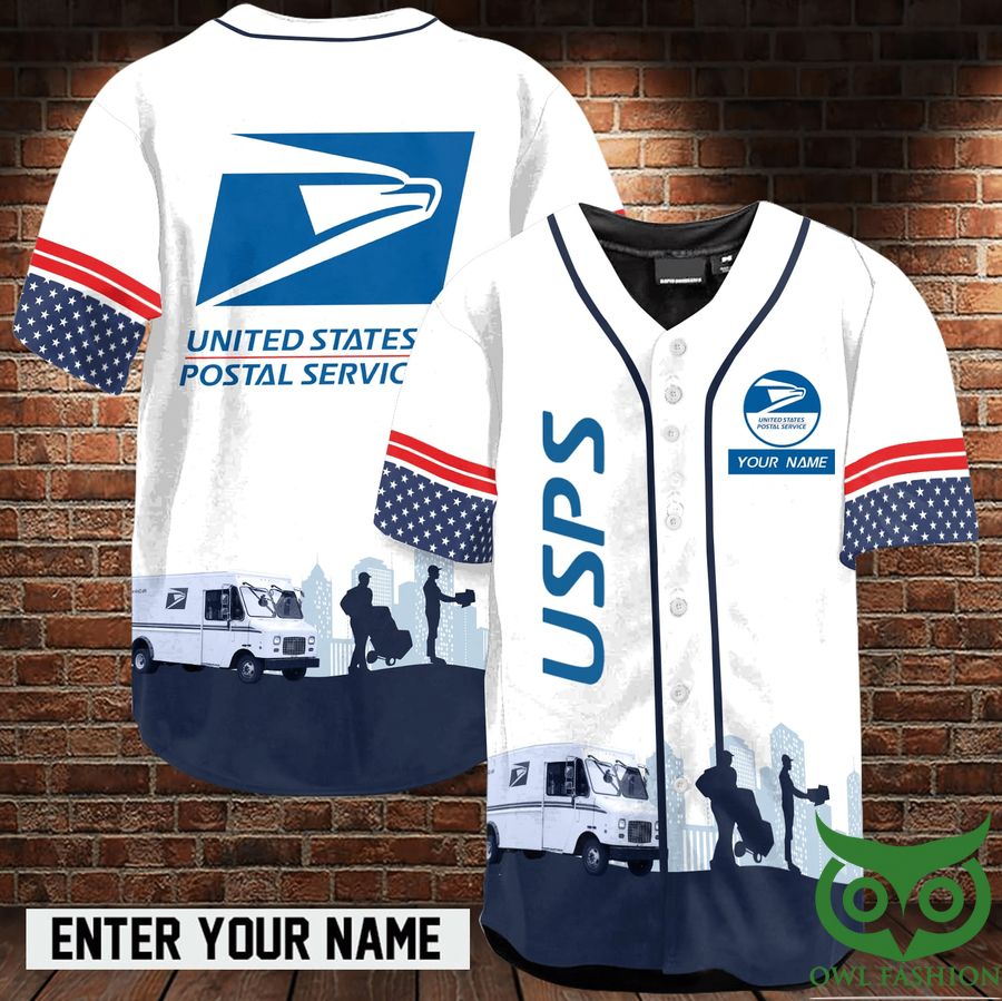 Custom Name Postal Limited White Baseball Jersey Shirt