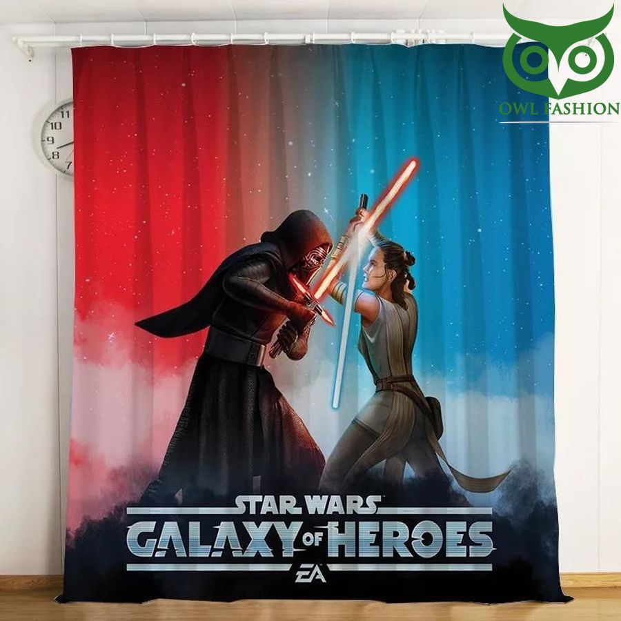 Star Wars Galaxy Heroes 3d Printed Window Curtains Home Decor