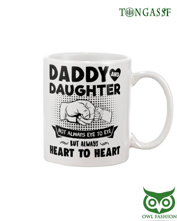 Daddy and daughter fist bump Hand and hand mug
