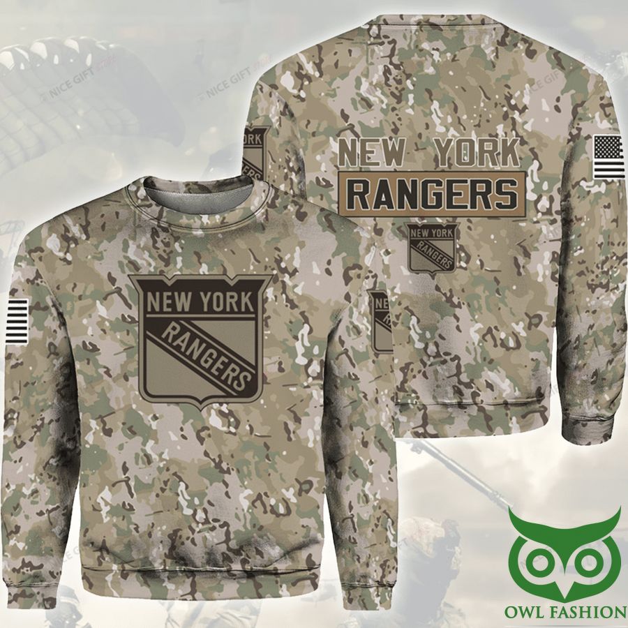 NHL New York Rangers Camouflage Crewneck Sweatshirt