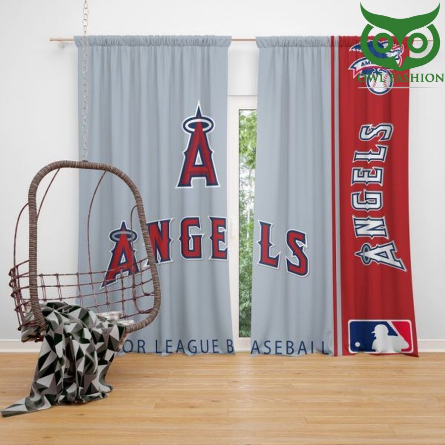 Los Angeles Angels MLB Baseball American League Shower Curtain Waterproof 