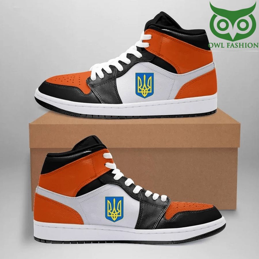 Ukrain Orange Ukraine Support Merchandise High top Jordan Shoes 