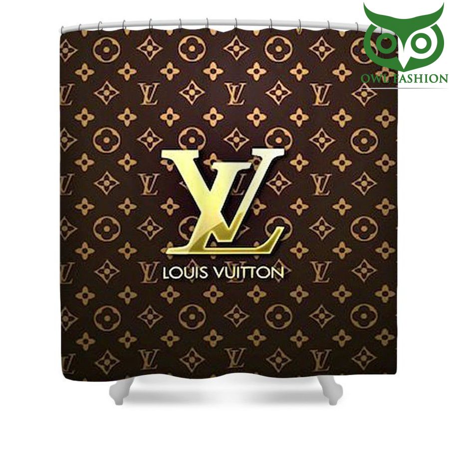 Louis Vuitton Luxury Logo pattern Shower Curtain Waterproof 