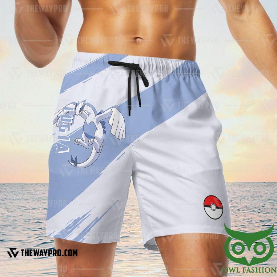 Anime Pokemon Lugia Custom Men Shorts
