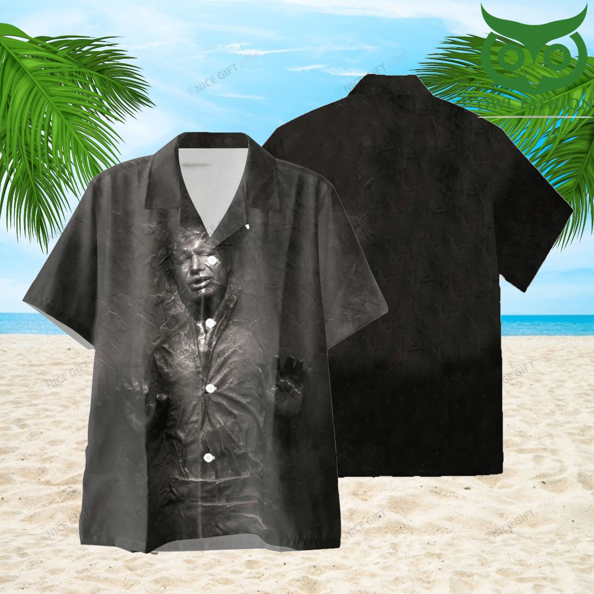 Han Solo Carbonite Hawaiian 3D Shirt 