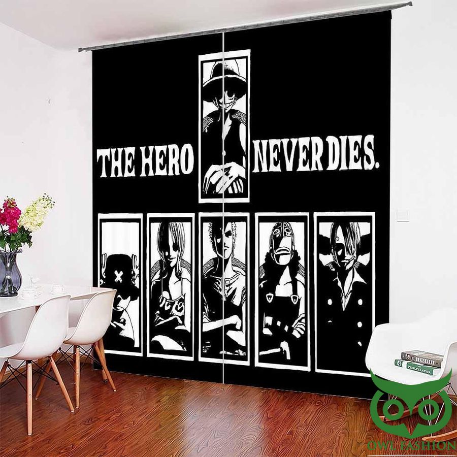 The Hero Never Dies One Piece Windows Curtain