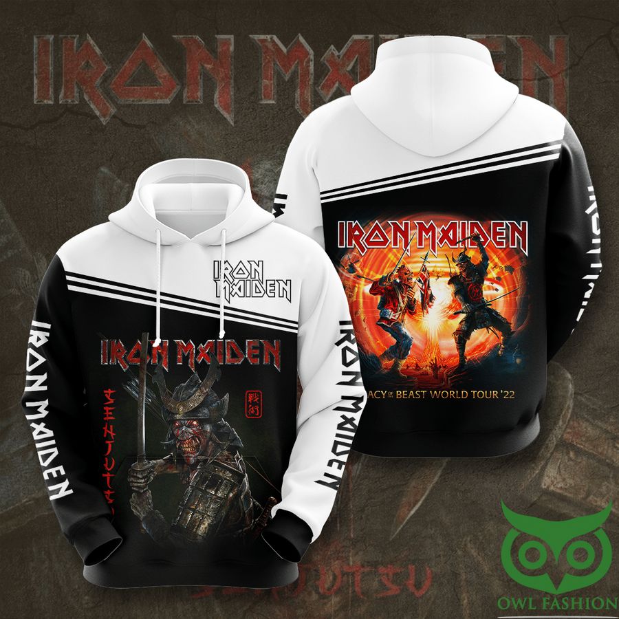 Iron Maiden Black and White Monster 3D Hoodie
